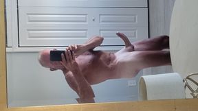 Vacation Boner Stroking with Cumshot.