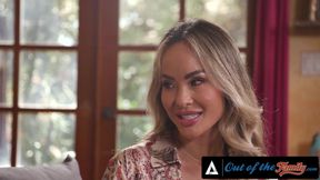 OUT OF THE FAMILY - Inked Stepmom Wants To Get To Know Her New Stepson Better By Fucking Him