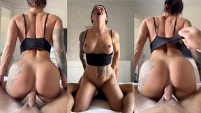 I aggressively fuck her tight anus profoundly; preparing for an intense anal&#x1F44C; cum finale