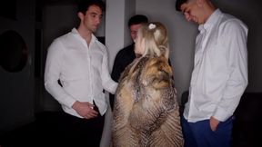 DP Foursome with English Slut Ellie Shou and My Big Cock Friend Raul and Jimmy Bud