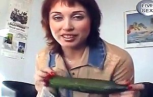 She was picking up a cucumber - Sascha Production