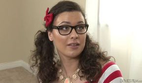 nerdy riiey quim gets anal fucked and facial