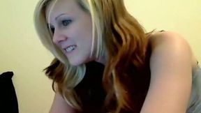 Pale skinned amateur GF exposes her privates on webcam and then gives head to her BF