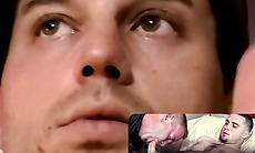 JoeSchmoeXXX.com - Straight guy squirts huge fountain of cum jerking off with -Censored-