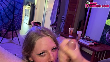 Big Ass Blonde MILF POV Blowjob