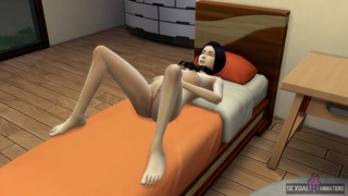 Girl pleasures herself after a little rest - Sexual Hot Animations