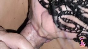 My boyfriend's creamy jizz is dripping down my throat like a fetish fix