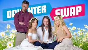 Daughter Swap - Dani Blu Invited Her Bestie And Her Stepdad For Some Private Tantric Lesson