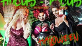 Hocus Pocus! You're getting PEGGED by Four MILF WITCHES for Eternity!