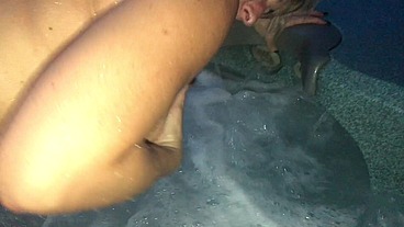 My husband breaks my ass in the whirlpool