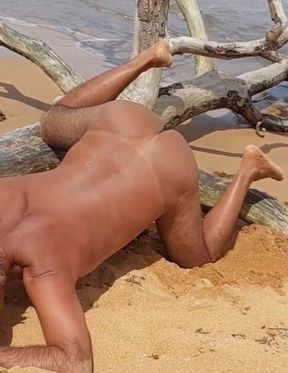 Ladysilva Gay Porn on the Naughty Beach Wanting to Cock in the Ass