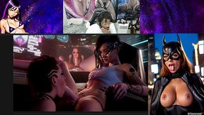 Futa Judy Getting Her Cock Sucked Off, Bald Pussy D.VA Face Fucked, Big Milky Jiggly Breast Mei