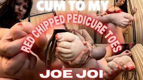CUM TO MY CHIPPED PEDICURE TOES JOE