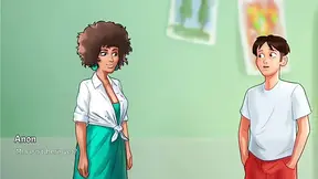 Summer Cartoon Bangs in Erotic Art Lessons