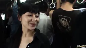 Sultry Teen Av Star Jerks Bf On Public Transport 'Til He Blows His Load