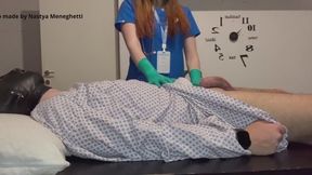 NURSE NASTYA DOES A DEEP ANAL AND URETHRAL EXAM with her gloved fingers