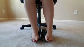 Secretary foot punishment