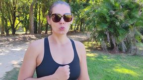 sexo oral em publico ao ar livre - fui praticar atividades fisicas no parque e acabei pagando boquete para um desconhecido e quase fomos pegos pela policia
