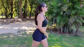 sexo oral em publico ao ar livre - fui praticar atividades fisicas no parque e acabei pagando boquete para um desconhecido e quase fomos pegos pela policia
