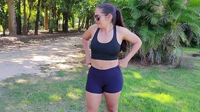 sexo oral em publico ao ar livre - fui praticar atividades fisicas no parque e acabei pagando boquete para um desconhecido e quase fomos pegos pela policia