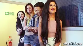 Horny Cfnm Brits Stroking