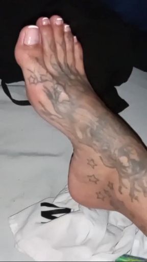 Thrilling moment from "my pretty pussy and feet in prison"