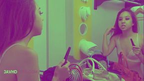 Amanda Lane and Mila Jade Explore Passionate Kissing and Nipple Play in Their Intimate