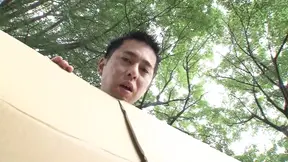 Young Asian gets lucky with hot babe, fucks her and swallows cum