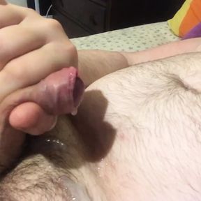 Puppy love being told he can cum!