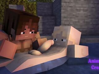 Sucking Alberts Massive Cock Underneath The Sunset - Minecraft Gay Porn
