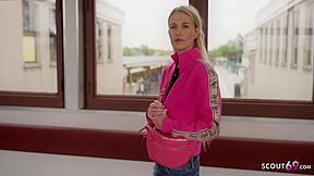 Skinny Blonde Nela Decker First Time Squirt Orgasm While Casting Fuck