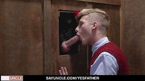 Hung Big Dick Priest Gets Blown In Gloryhole