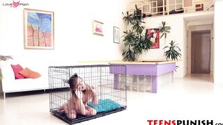 Kylie Nicole let out of the cage and slammed like a slut