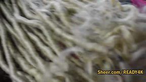 public blowjob and pov doggystyle