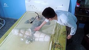 Frogtied In Transparent Vacbed