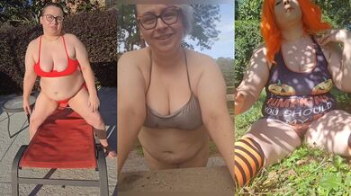 Chubby Nerdy Alt Girlfriend Teases Her Tight Little Panties