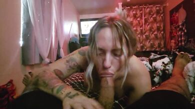 Thick White Girl Suckis My Dick Then Gets Creampied Fucks All Day Long