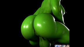 This Futa Cock Milky Breast Ass She-Hulk Twerking Animation Is Better Than The Original