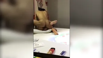 Young Chinese twink fucked by older Japanese amateur in hardcore anal scene