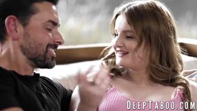 Deviant stepdad fingers and teases Eliza Eves while she's getting a deepthroat from Ryan Driller