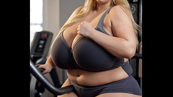 BBW at the gym animation (AI generated)