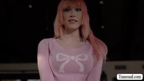 Handsome stepbro analed busty TS stepsis