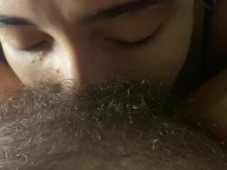 lesbo sucking very hirsute and moist snatch