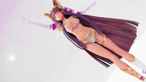 Ramesses II Kawaii Strike Hentai Undress Dance - Purple Bangles Color Edit Smixix