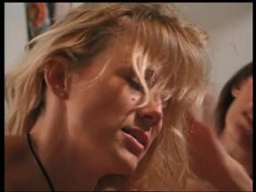 A housewives party comes into a lesbian orgy