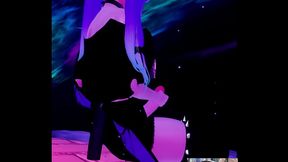 Anime Transgender Succubus Jerks Off Her Beautiful Cock On A Starry Night