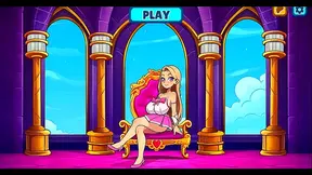 Bratty Princess Sophia Strips Naked for Busty Anime Action