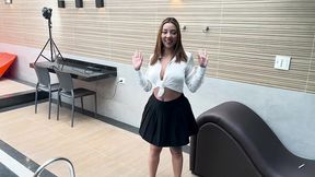 food play vol 1 feat. vitoria beatriz drinking a lot of milkshake, puk& it all and drinks her own puk& back