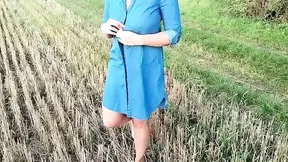 Amateur couple enjoys a wild outdoor masturbation session with big dildos
