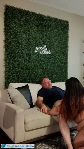 Cuckquean Selfie - Wife Watches and Films Herself Being Cucked by Younger 4'10" Thick Latina